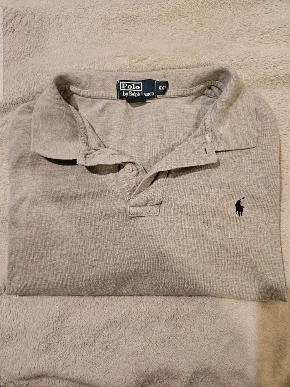 Classic Polo by Ralph Lauren Men's Gray Polo Shirt